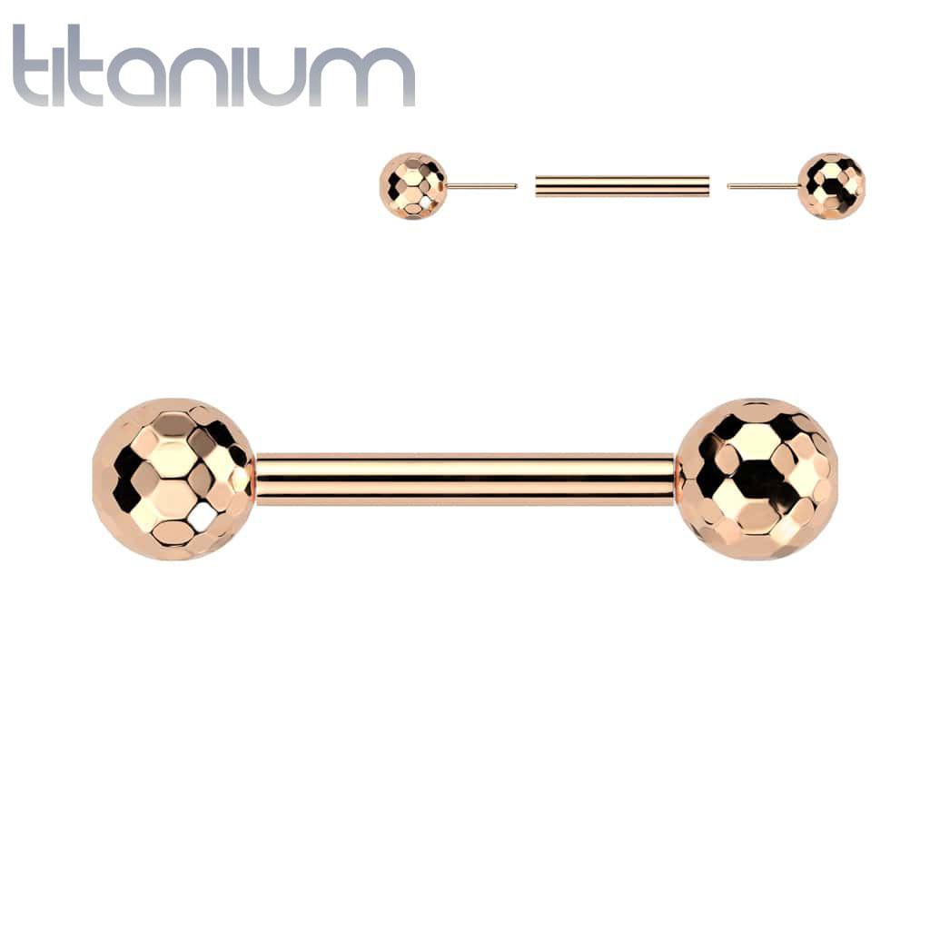 Barbell Disco Titanium3 - Keepsake Custom Tattoo Jewelry