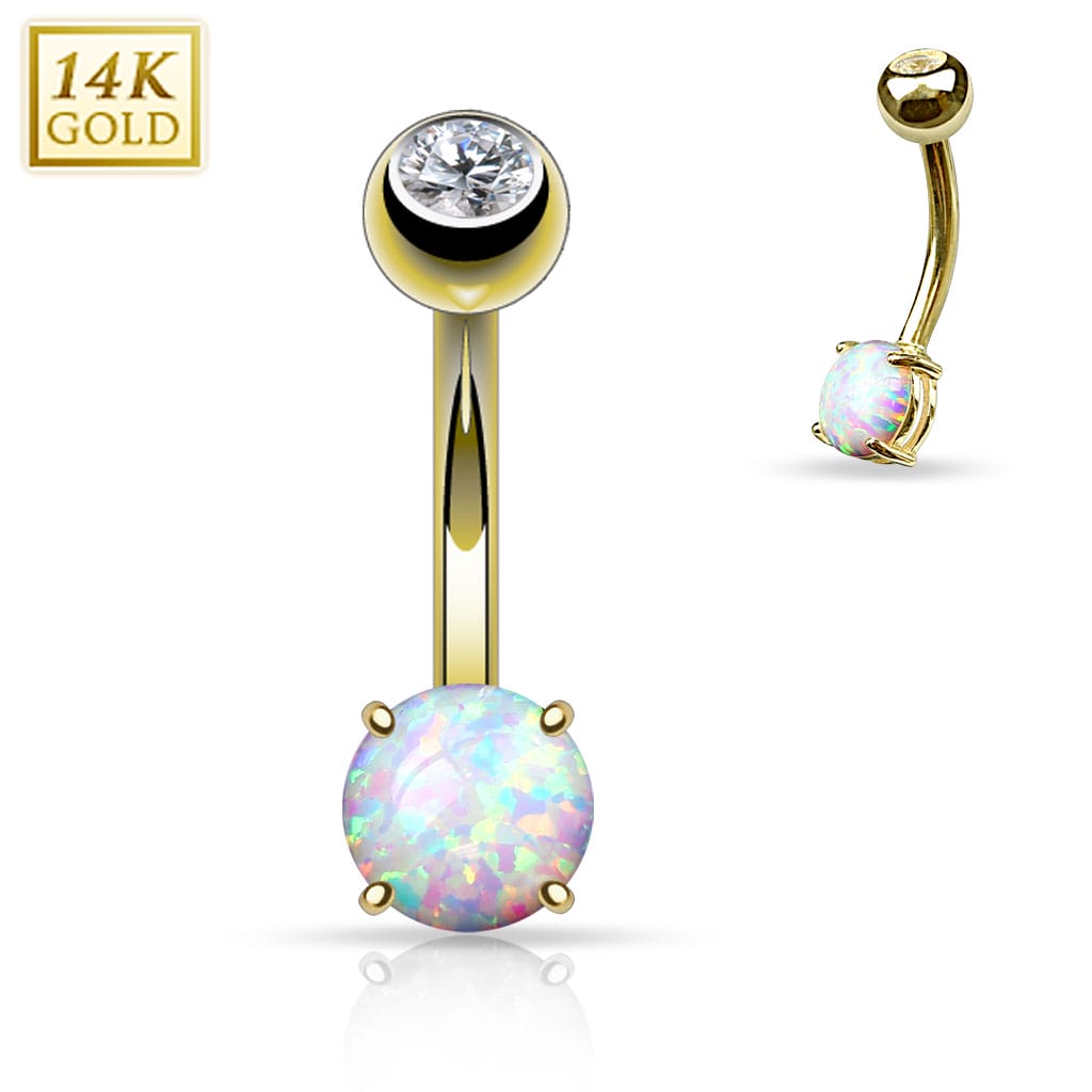 Belly Gem Opal Goldmd