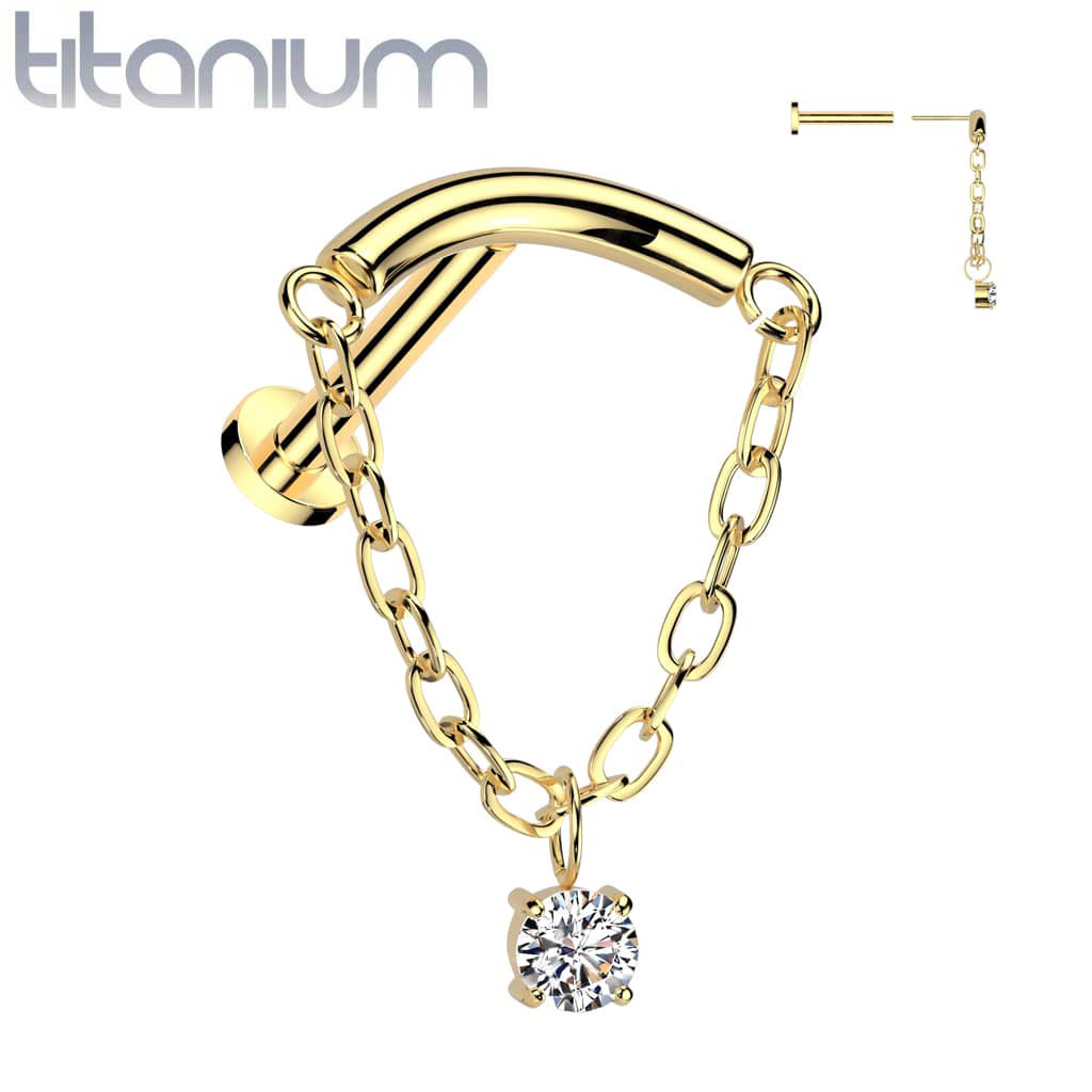 Climber Curved Chain Gem Titanium1