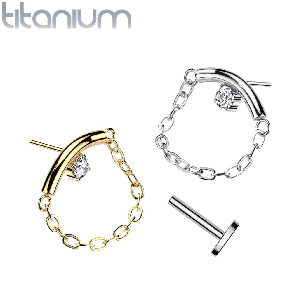 Climber Double Chain Gem Titanium
