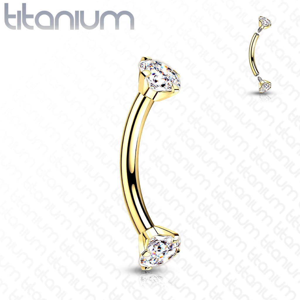 Curved Gem Color Titanium