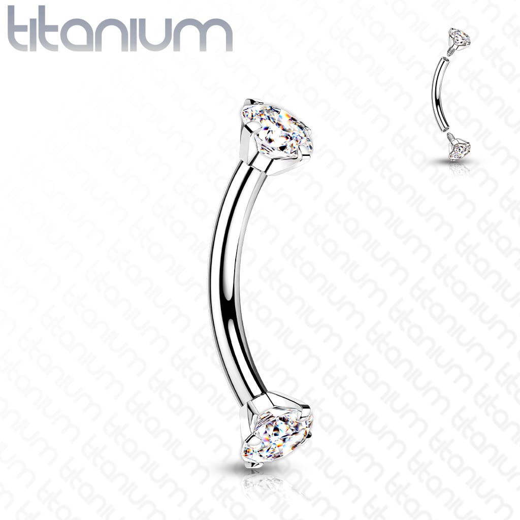 Curved Gem Color Titanium