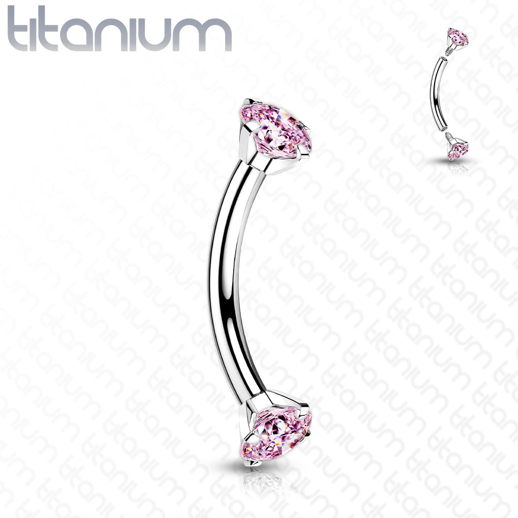 Curved Gem Color Titanium