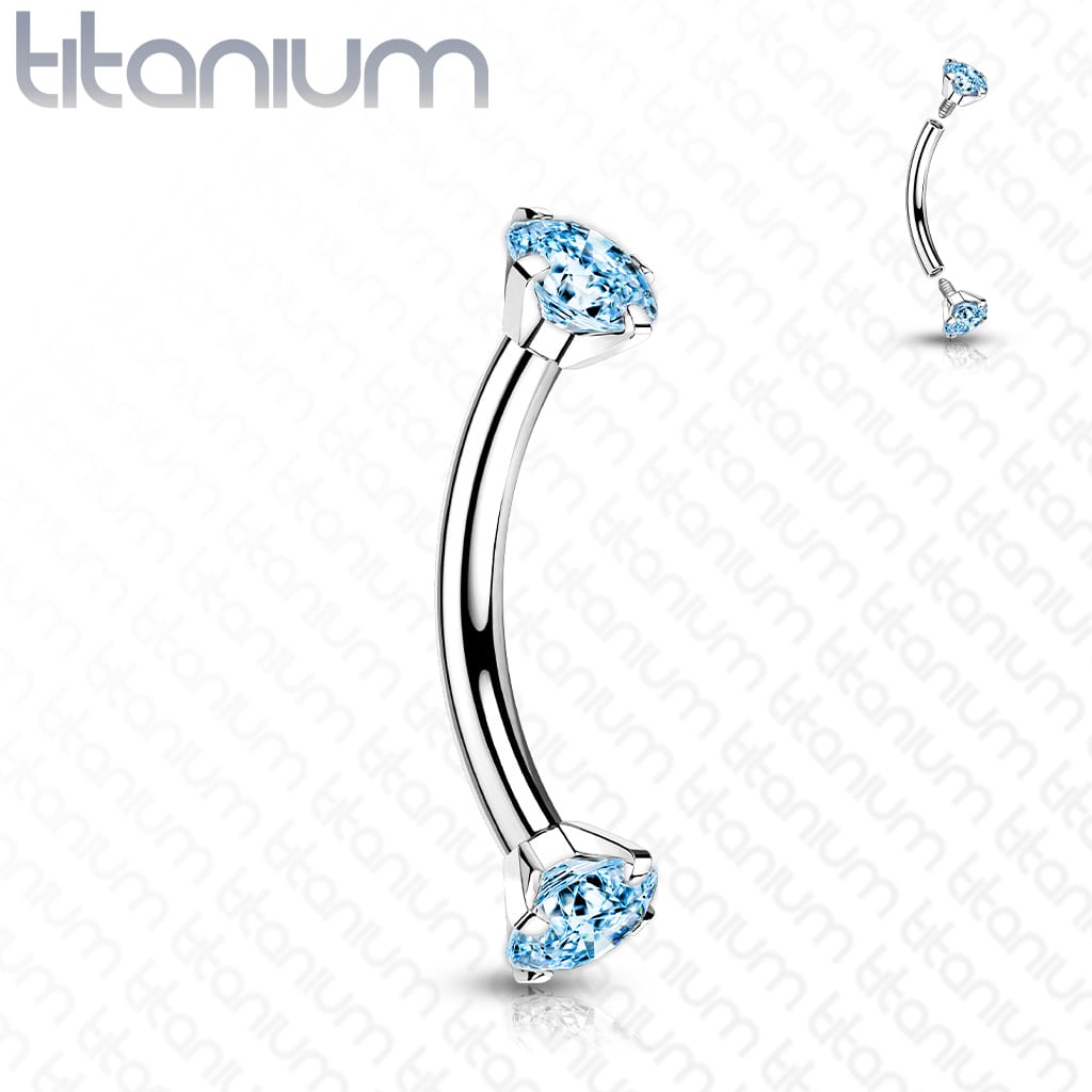 Curved Gem Color Titanium