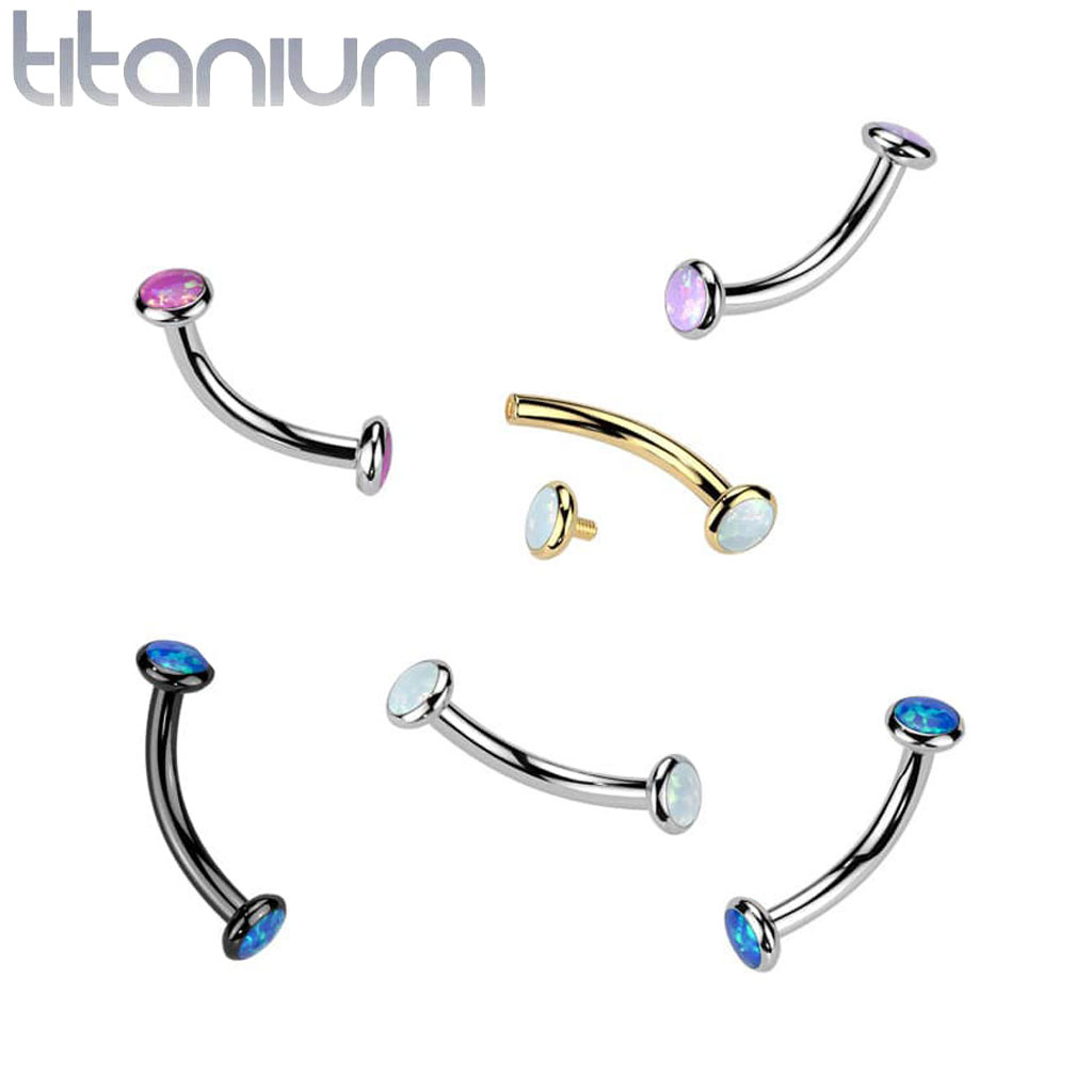 Curved Opals Dome Titanium