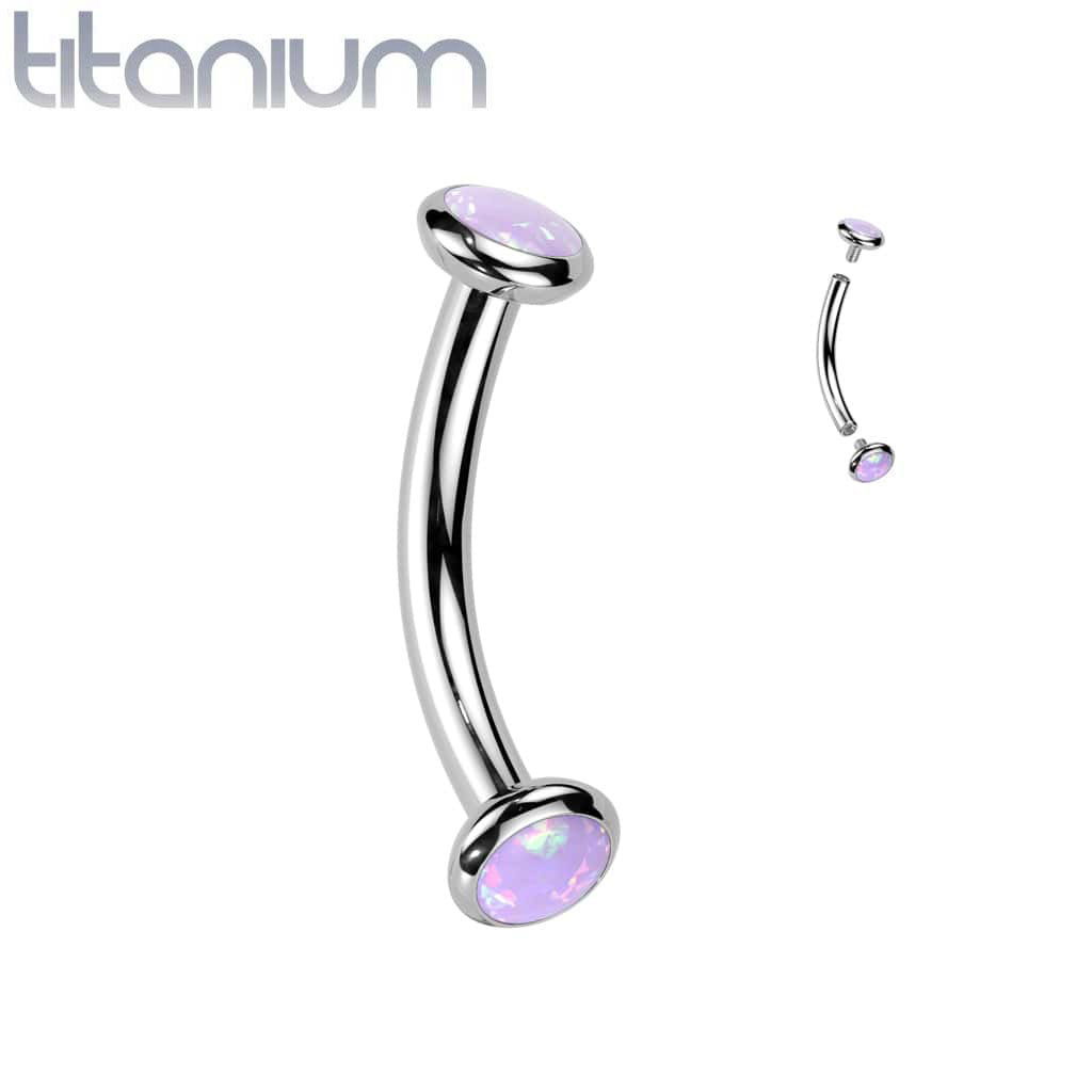 Curved Opals Dome Titanium