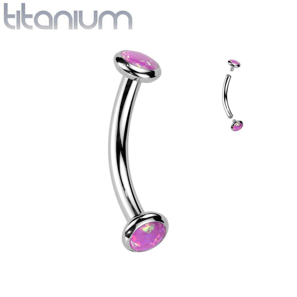 Curved Opals Dome Titanium