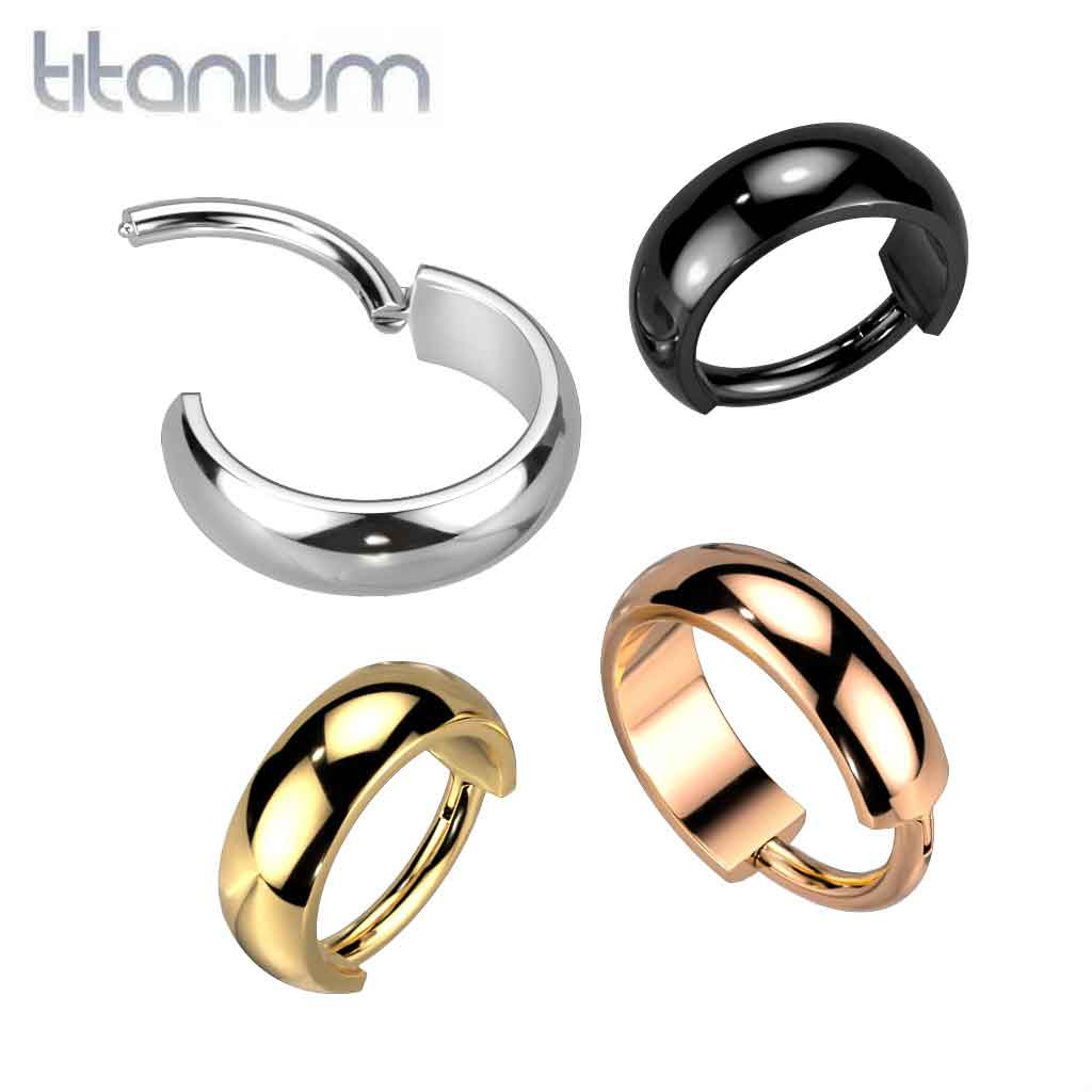 Hoop Clicker Wide Titanium