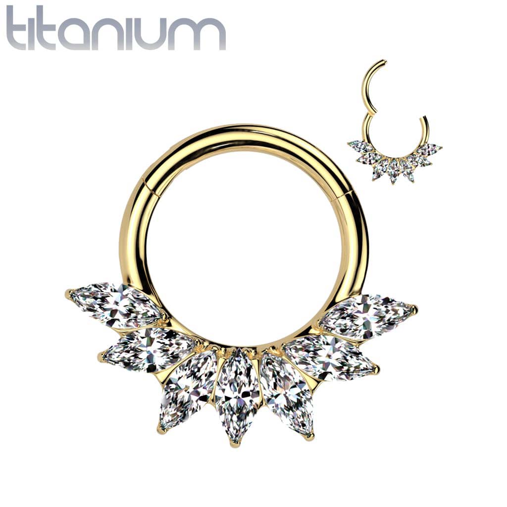Hoop Crystals Gems Titanium1