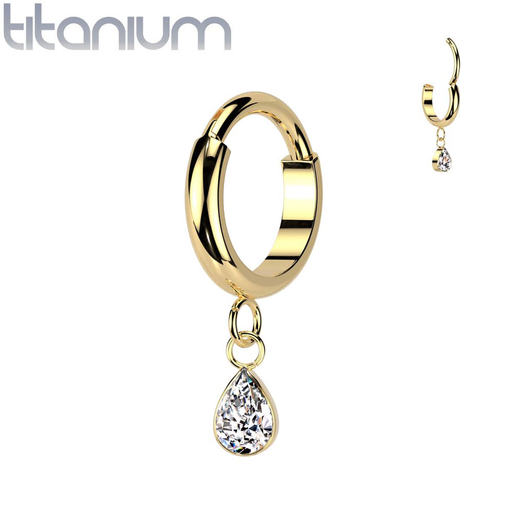 Hoop Dangle Gem Titanium1