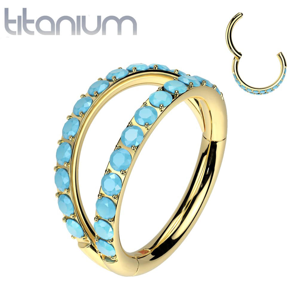 Hoop Double Spread Blue Pearl Titanium1