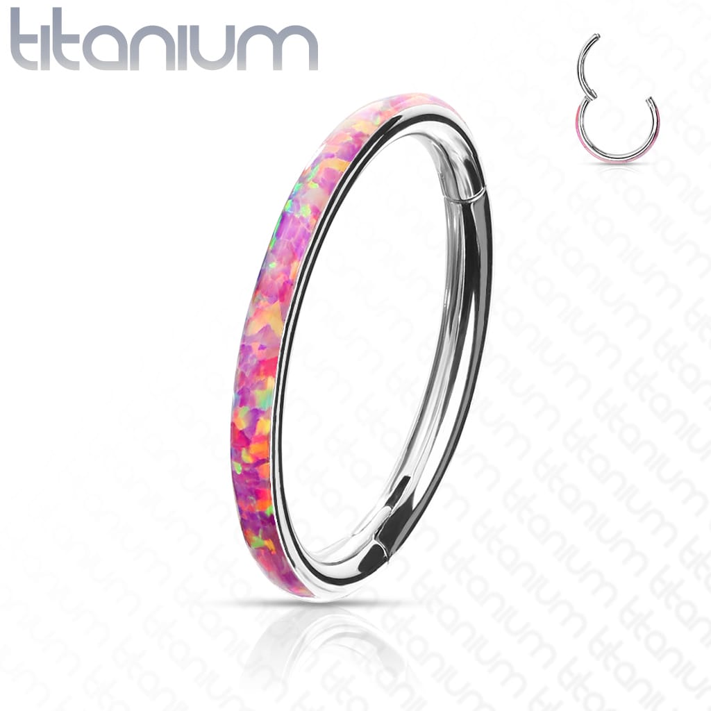 Hoop Opal Side Clicker Titanium1