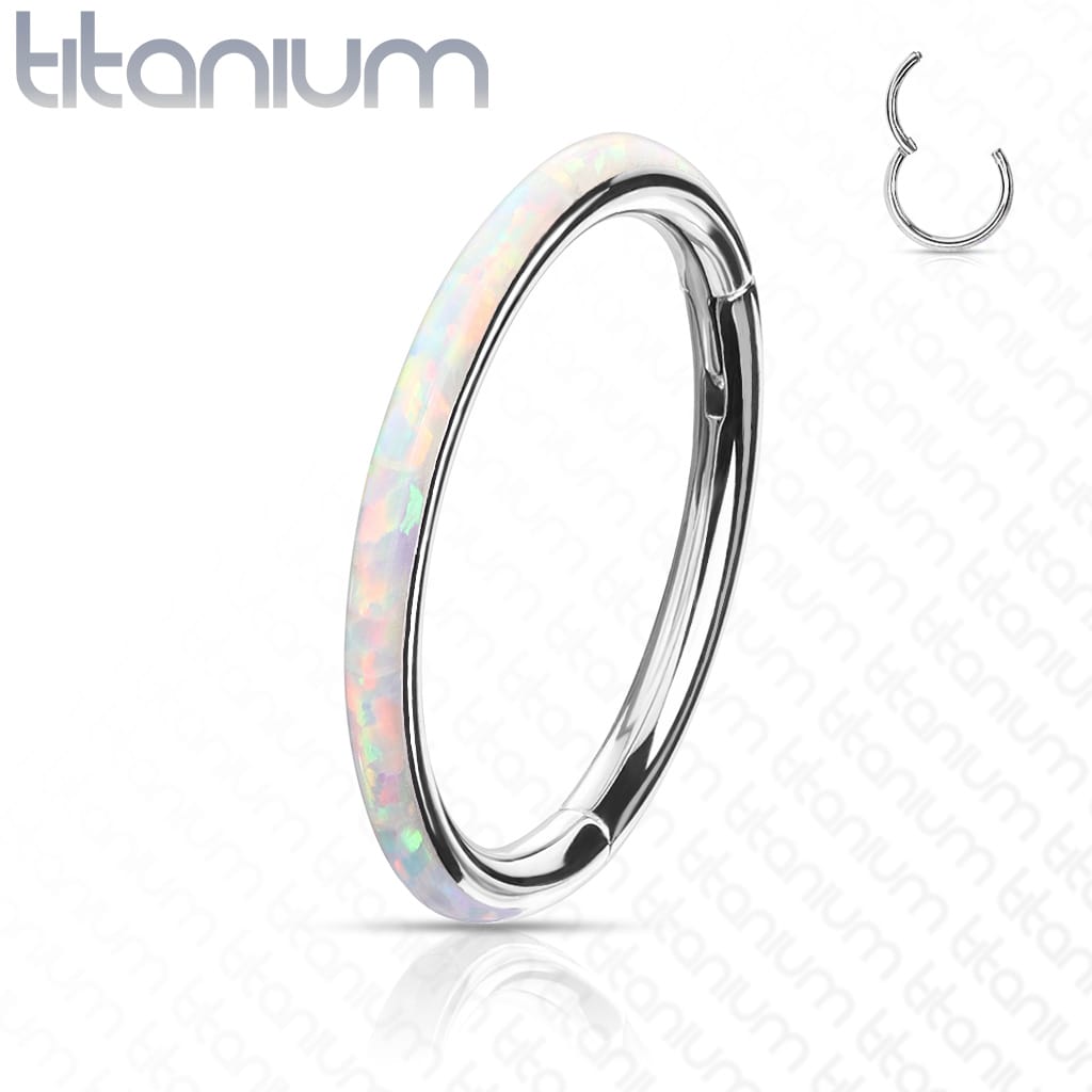Hoop Opal Side Clicker Titanium2