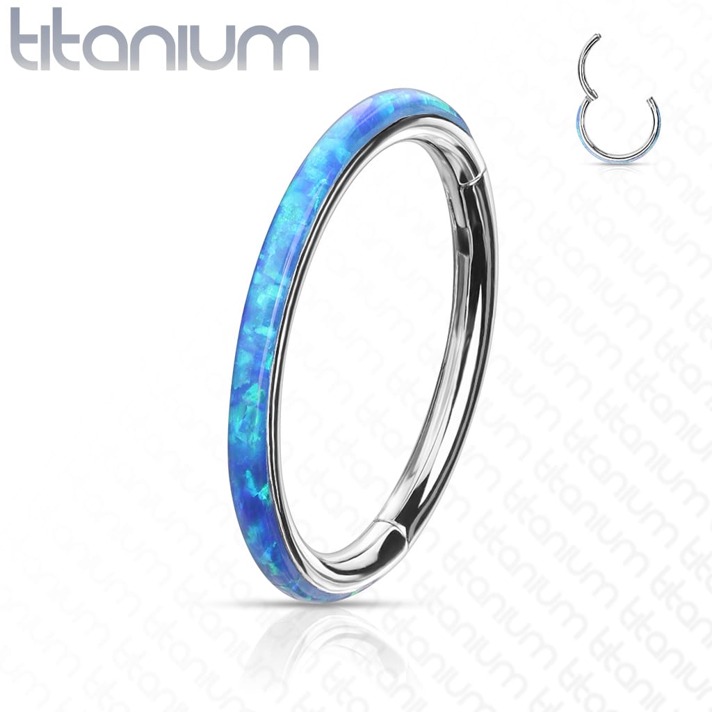 Hoop Opal Side Clicker Titanium3