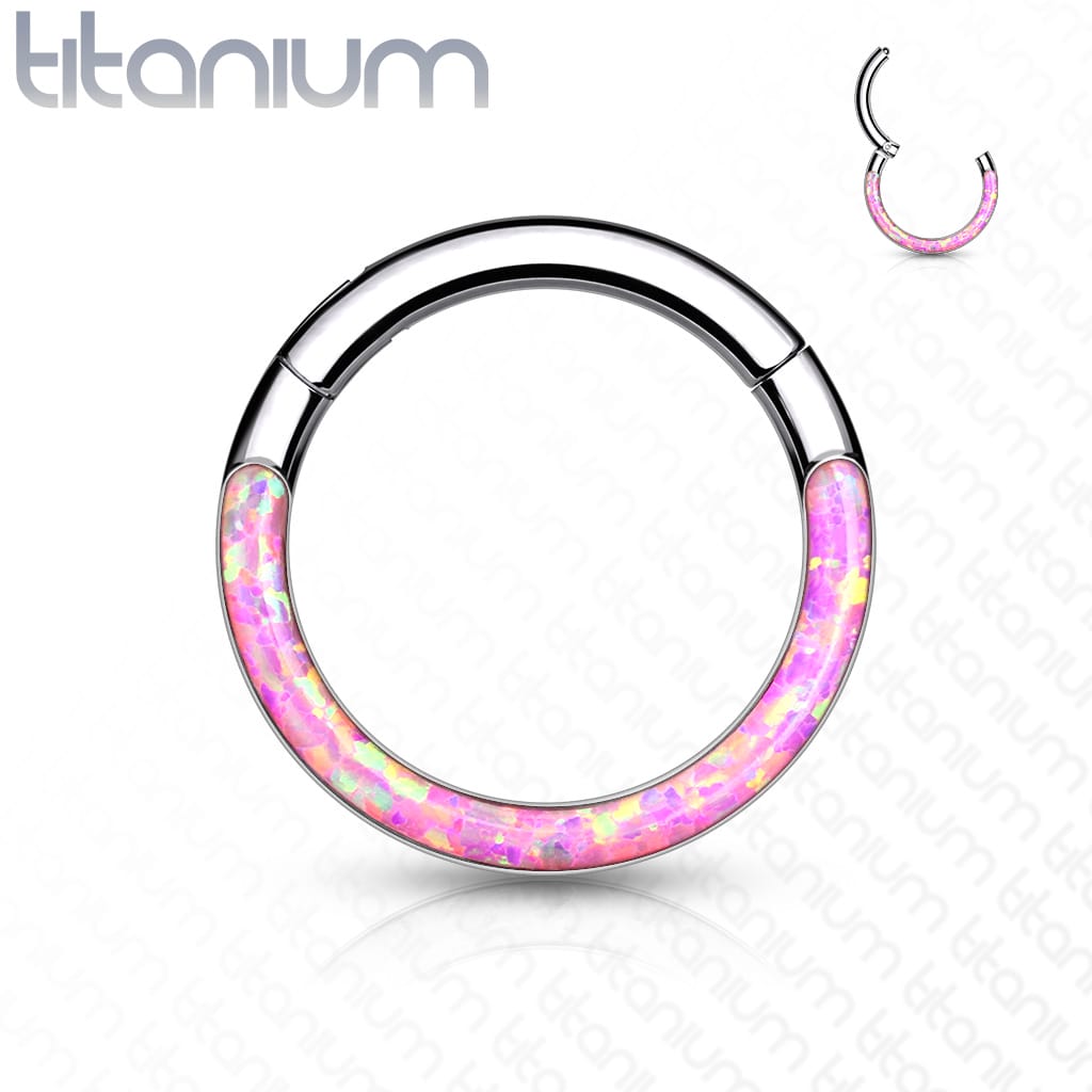 Hoop Opal Top Clicker Titanium3