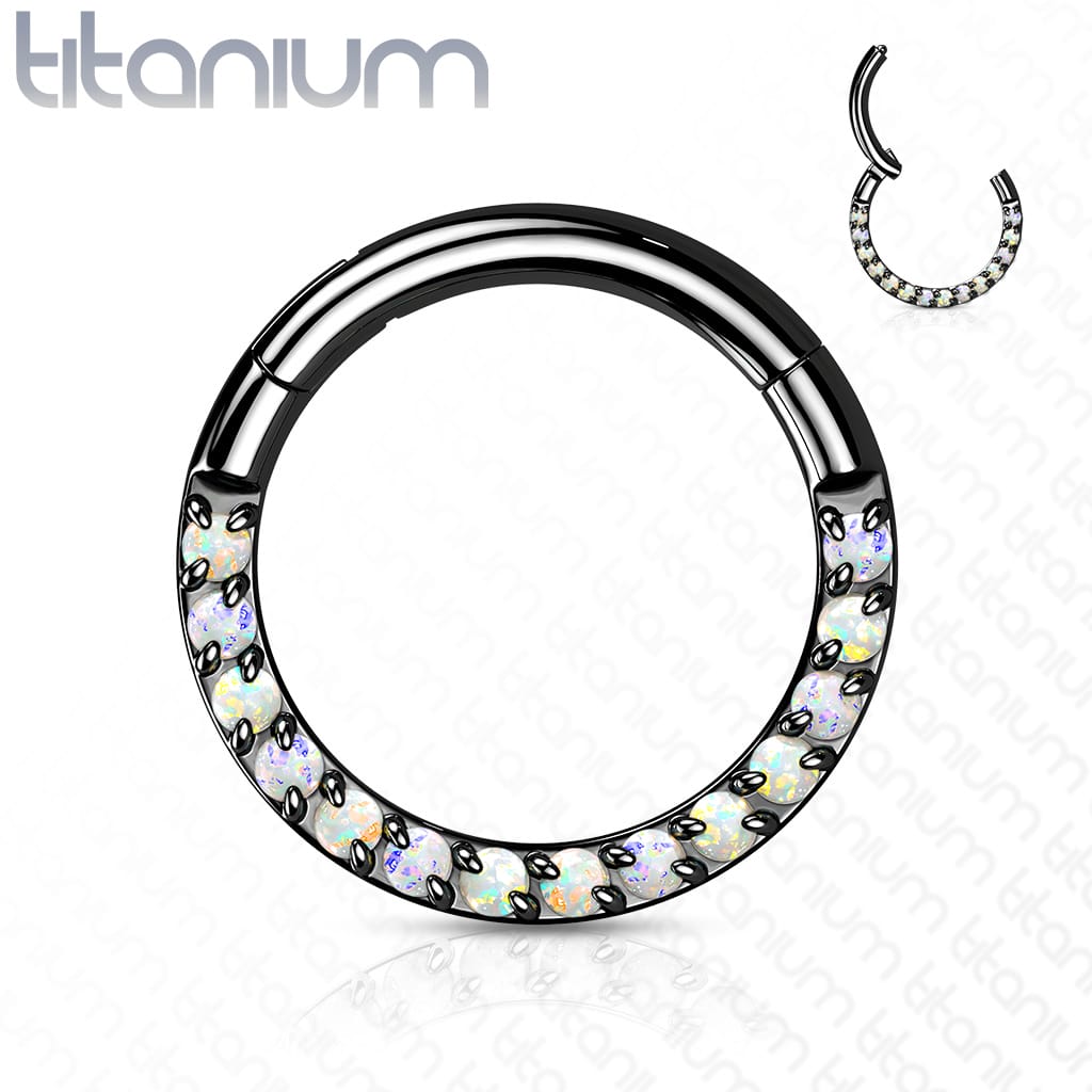 Hoop Opal Top Titanium4