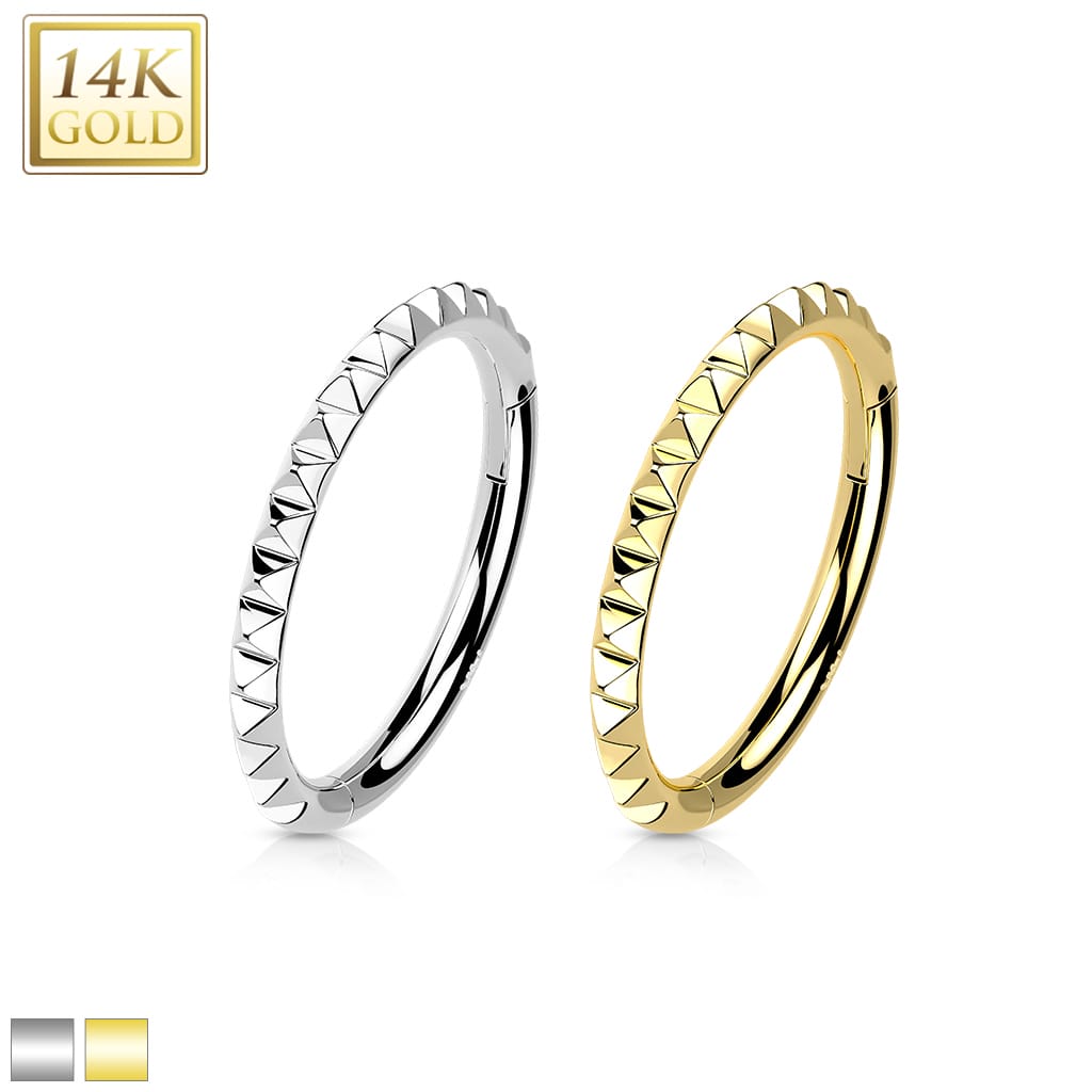 Hoop Pyramid Gold