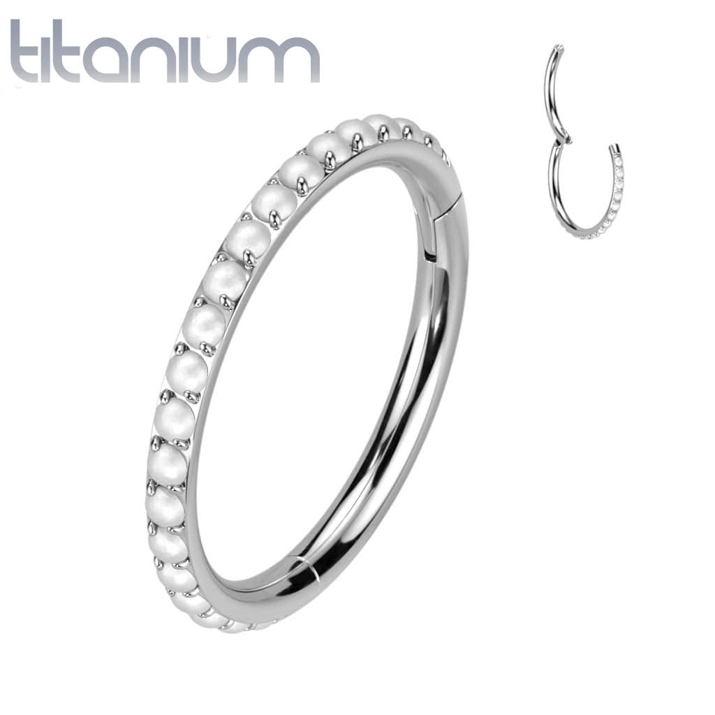 Hoop Side Pearl Titanium2