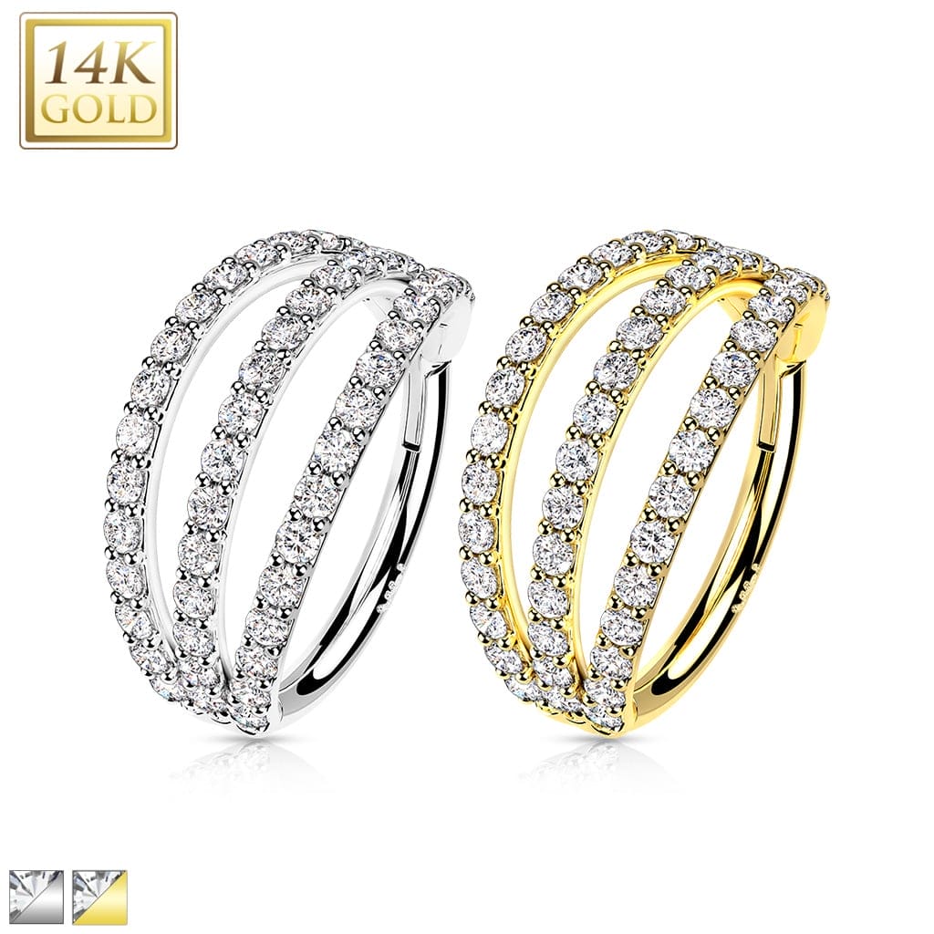 Hoop Triple Gold