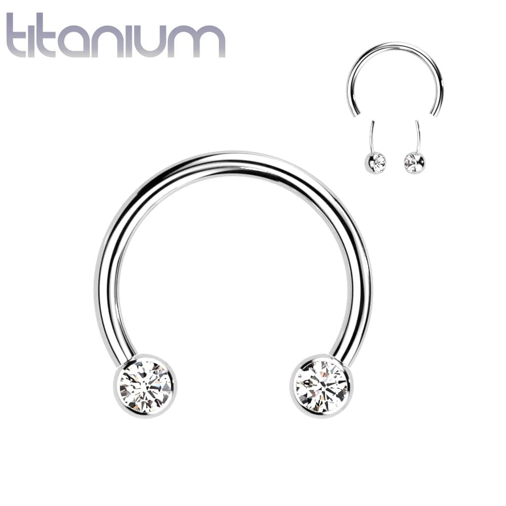 Horseshoe Gems Titanium