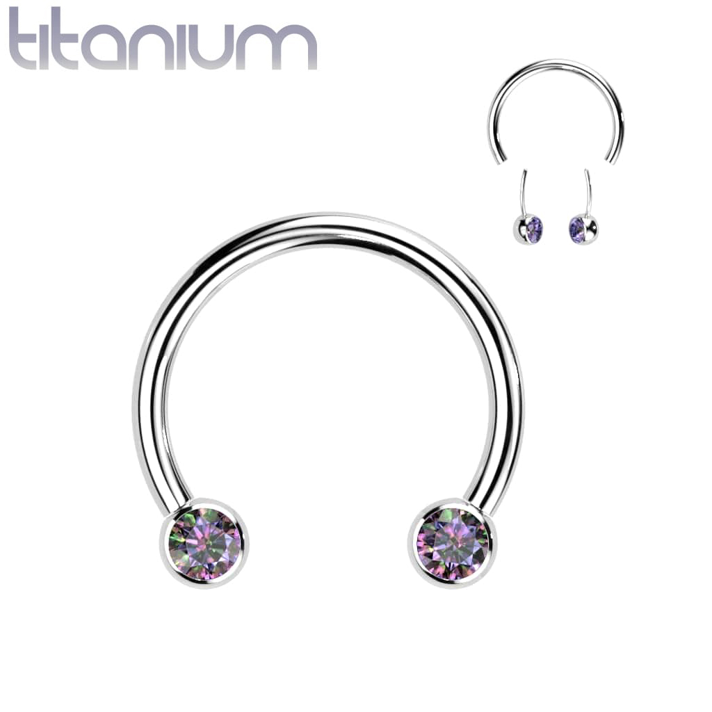 Horseshoe Gems Titanium