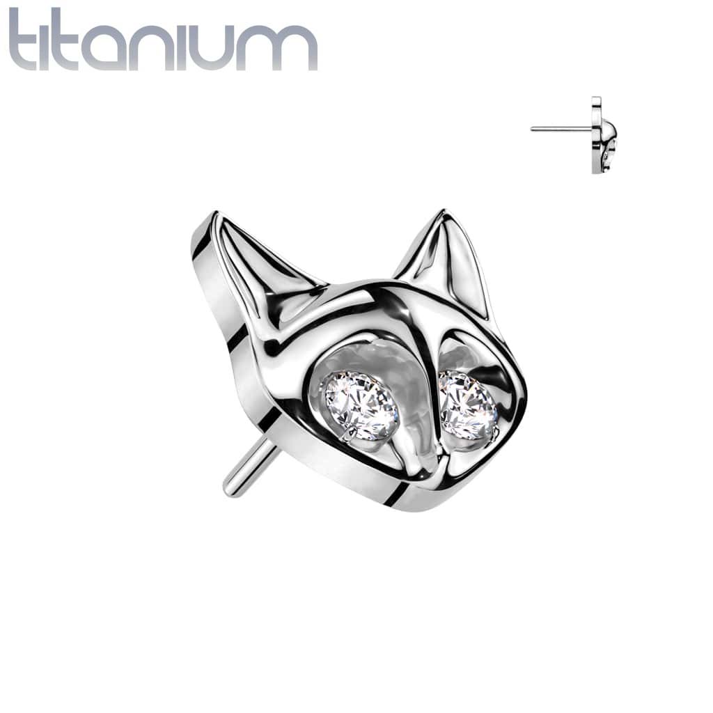 Labret Cat Gems Titanium2