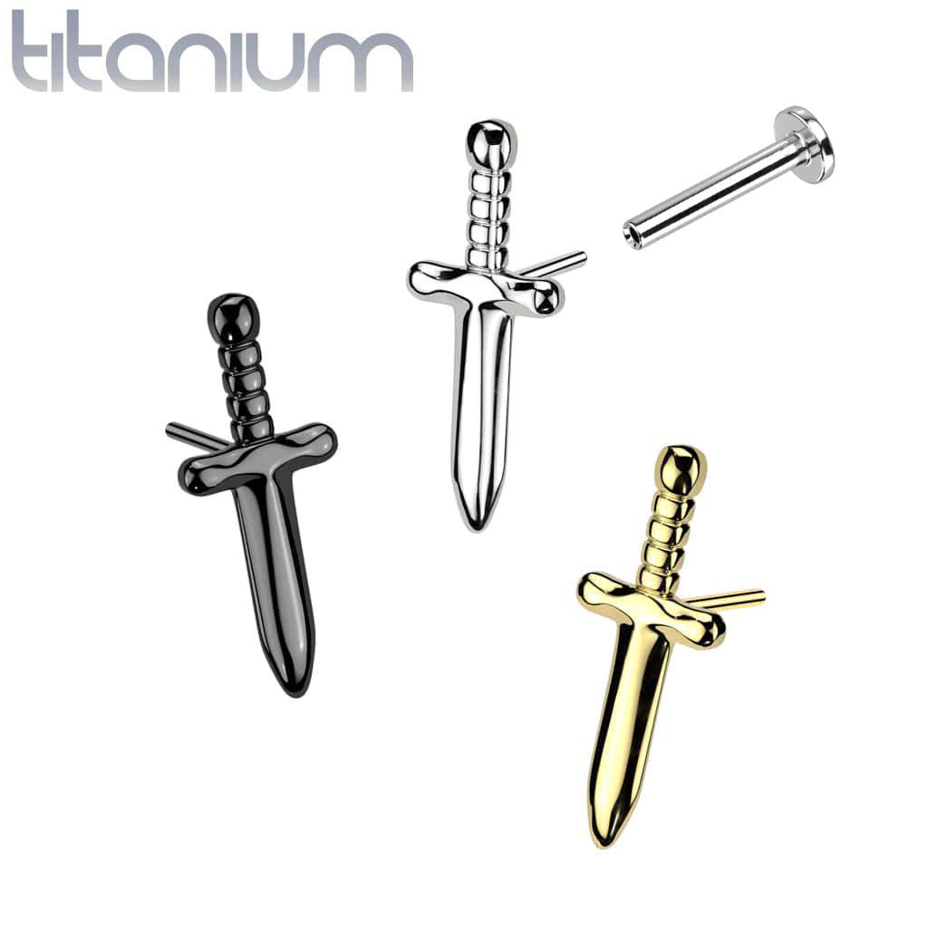 Labret Dagger1 Titanium