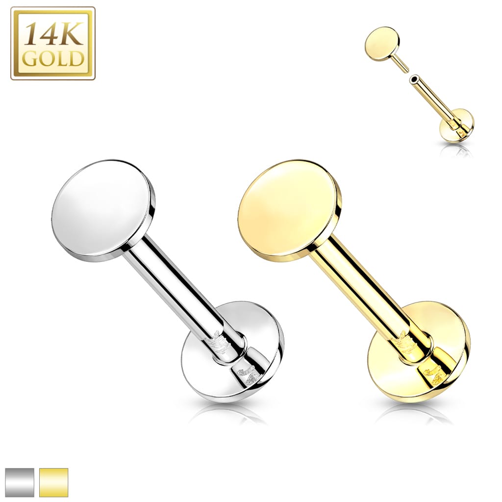 Labret Flat Gold