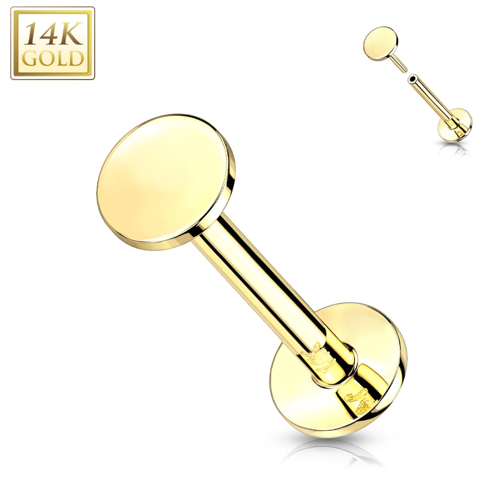 Labret Flat Gold1