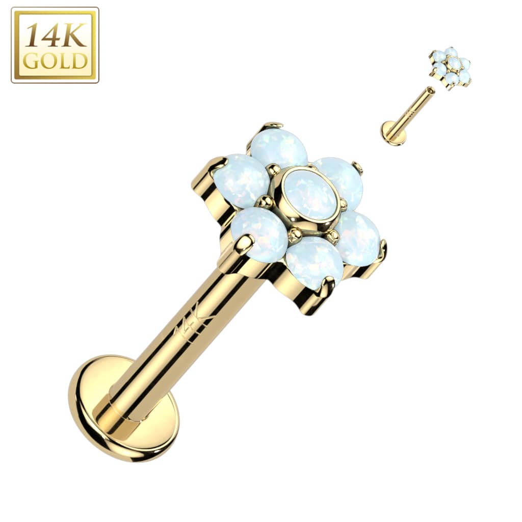 Labret Flower Gold2