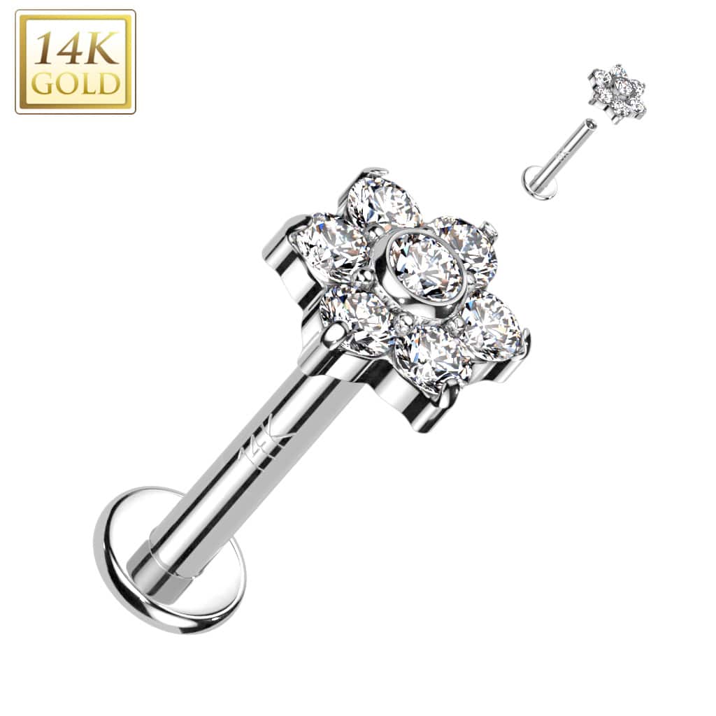 Labret Flower Gold3