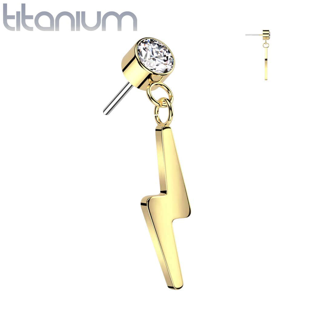 Labret Gem Dangle Bolt Titanium1