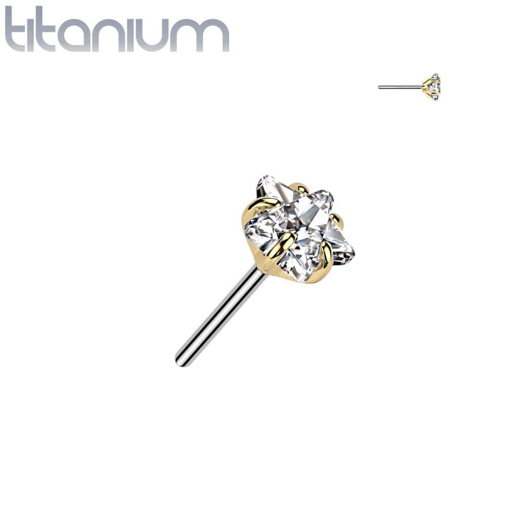 Labret Gem Star Titanium1