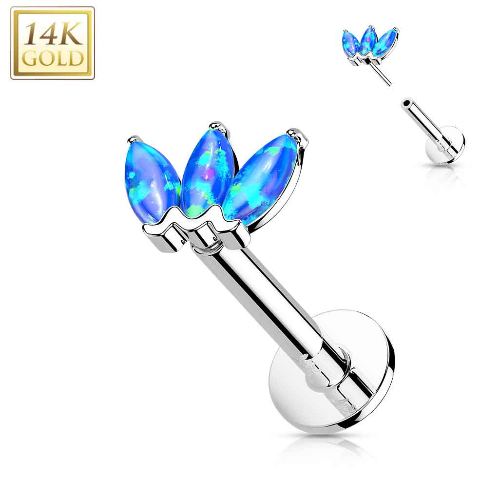 Labret Lotus Opal Gold8