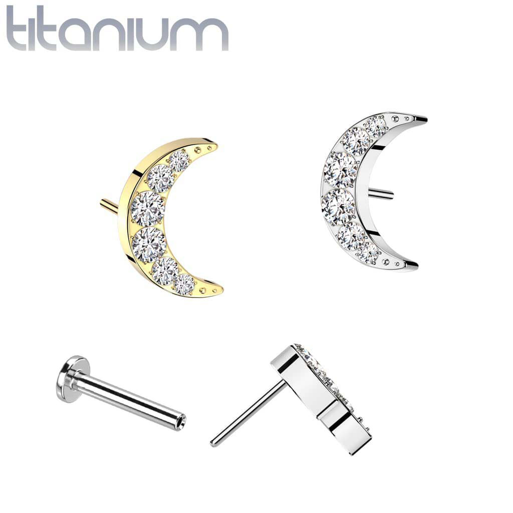 Labret Moon Gems Titanium