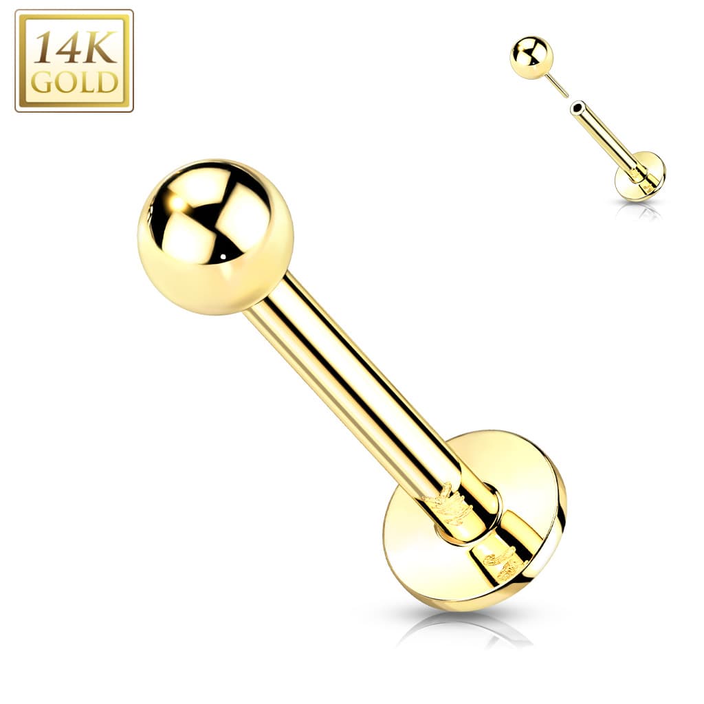 Labret Push Basic Gold1