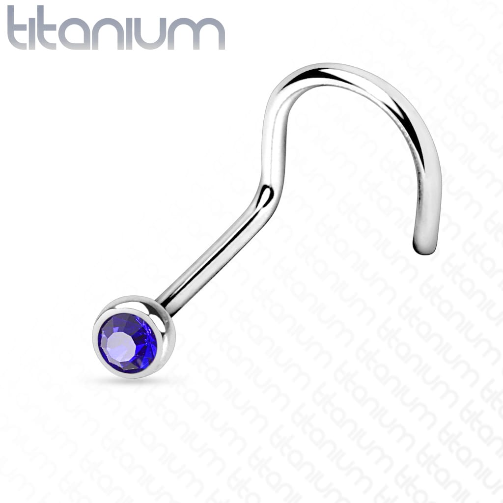 Nose Screw Gem Titanium8